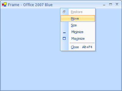 Office 200 7 blue frame